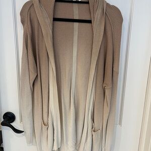 Splendid Beige Ombre Sweater Cardigan